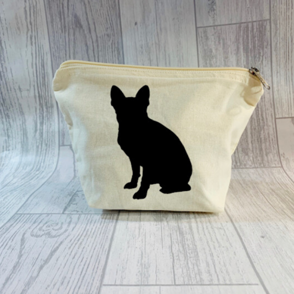 FRENCH BULLDOG FRENCHIE DOG BAG MAKE UP BAG TREAT BAG GIFT