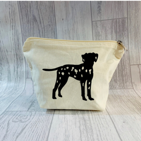 DALMATIAN DOG BAG MAKE UP BAG TREAT BAG