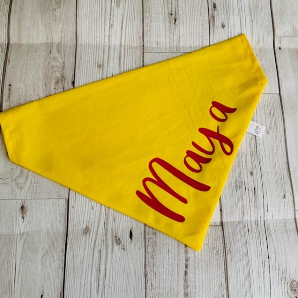 personalized name dog cat bandana