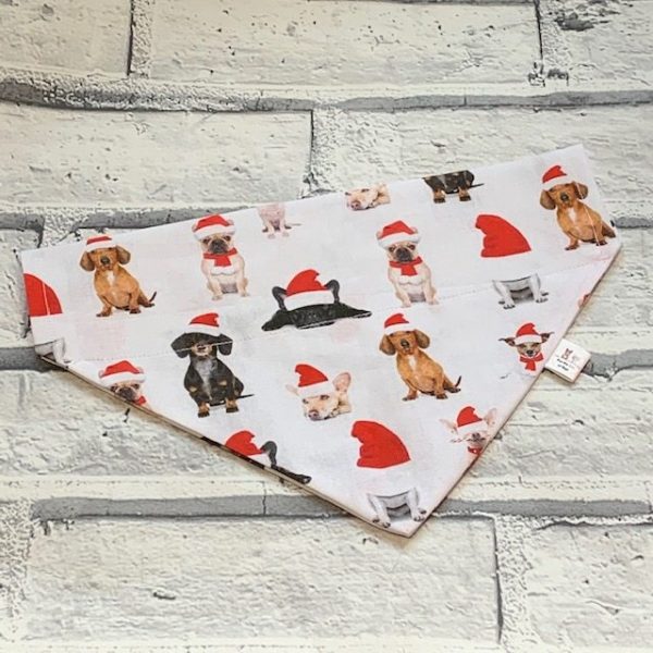 Christmas Xmas Festive Pet Cat Dog Bandanas Bandannas